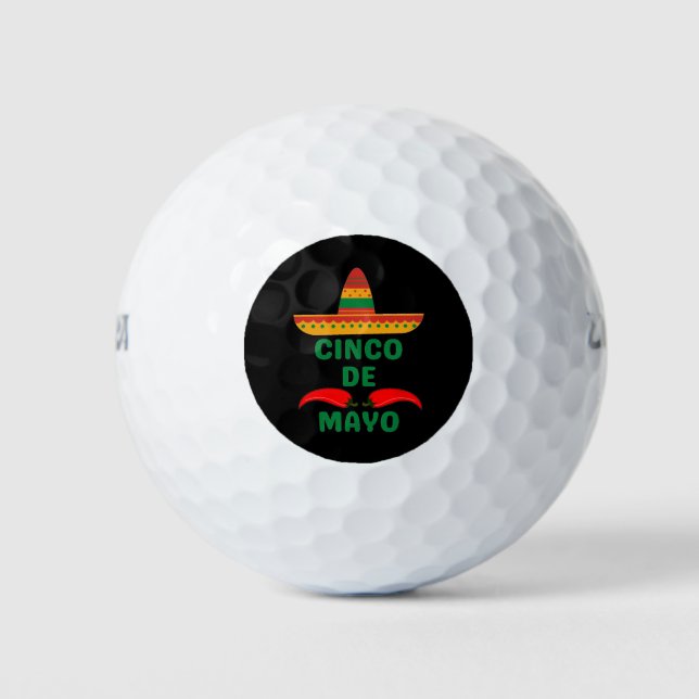 Balles De Golf Cinq Mai (Devant)