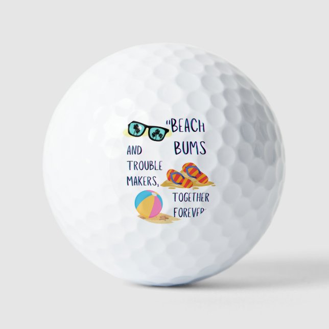 Balles De Golf citation de jour de plage (Recto)