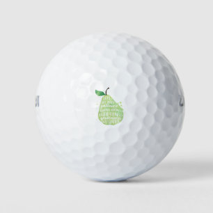 Balles De Golf Citation de la Bible de poire