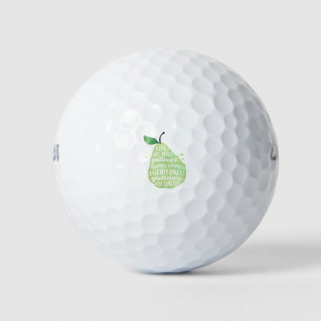 Balles De Golf Citation de la Bible de poire (Devant)