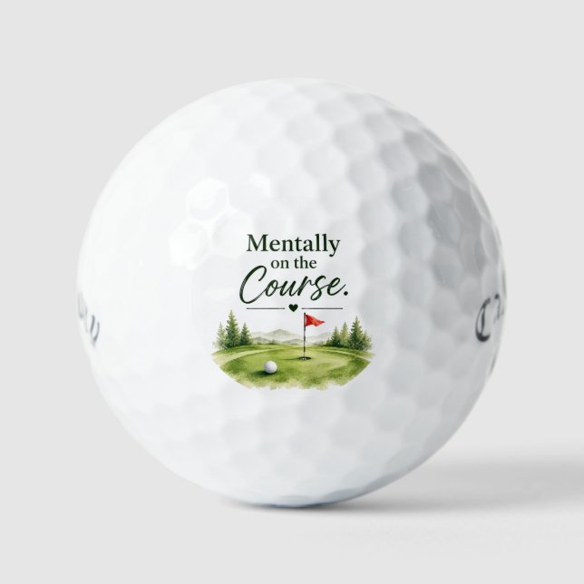Balles De Golf Citation drôle de golf sur le golfeur (Recto)