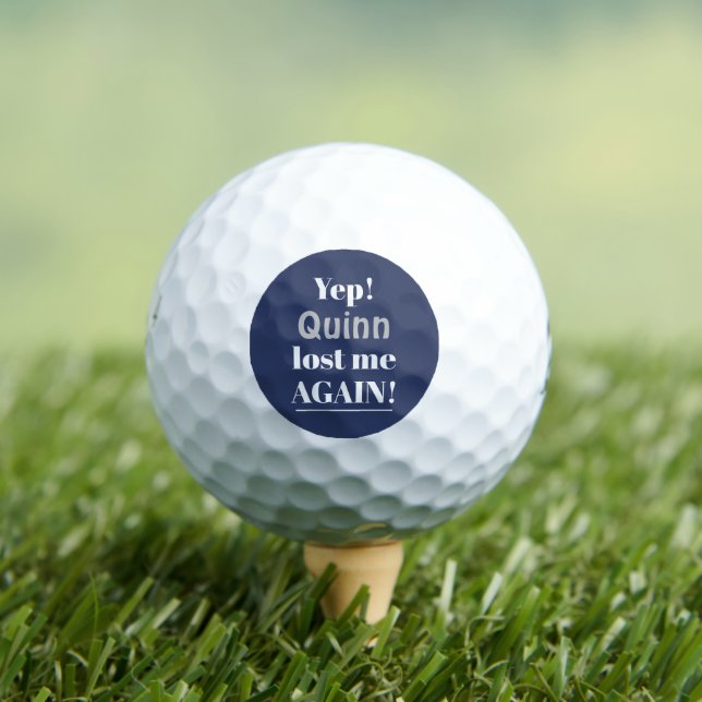 Balles De Golf Citation drôle de perte personnalisée (T-shirt Insitu)