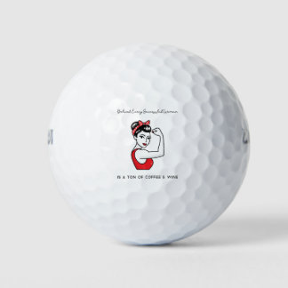 Balles De Golf Citation Drôle Derrière Chaque Femme Réussie Est .