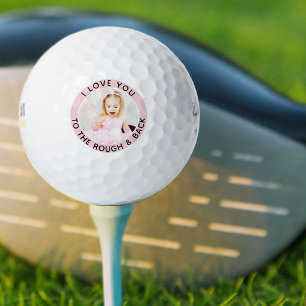 Balles De Golf Citation drôle Photo Enfants Rose Blanc Personnali
