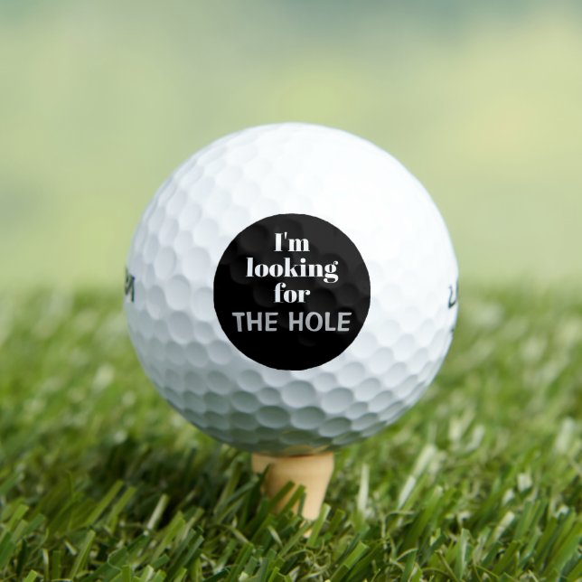 Balles De Golf Citation drôle pour trou (T-shirt Insitu)