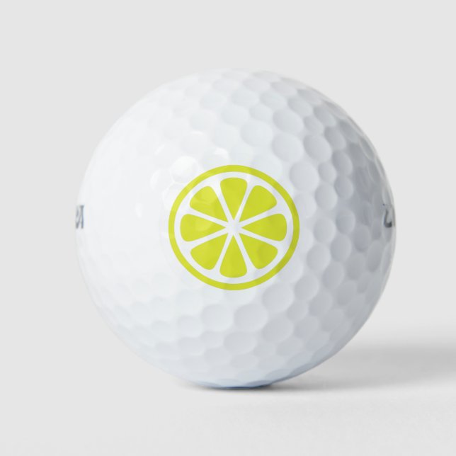 Balles De Golf Citrus Fruit Lemon Golf Balls (Devant)