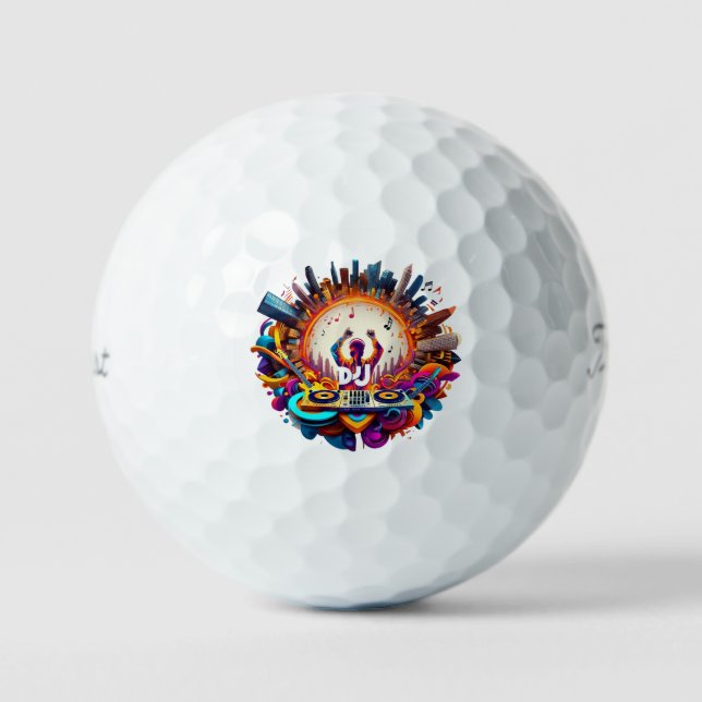 Balles De Golf "City Symphony Design" (Recto)