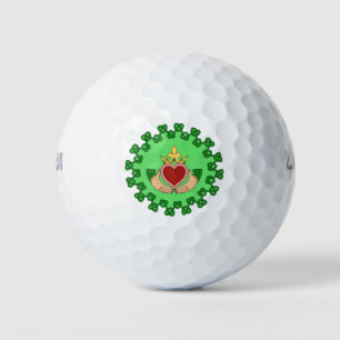 Balles De Golf Claddagh et Green Knotwork