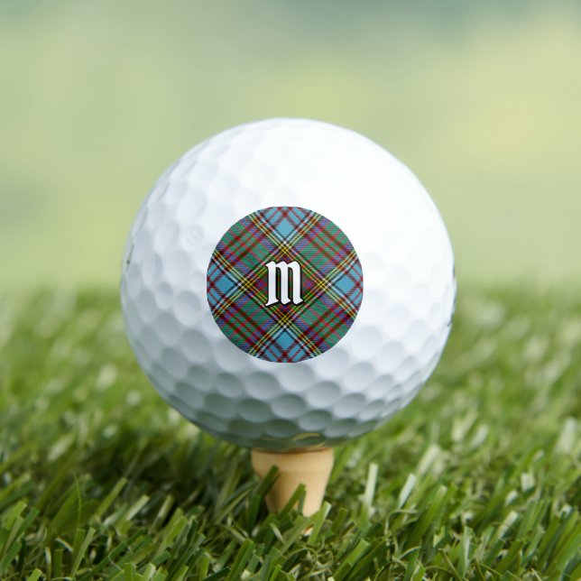Balles De Golf Clan Anderson Tartan Golf Balls (T-shirt Insitu)