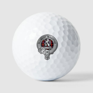 Balles De Golf Clan Brown Crest & Tartan