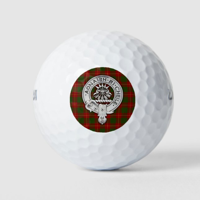 Balles De Golf Clan Cameron Crest & Tartan (Devant)