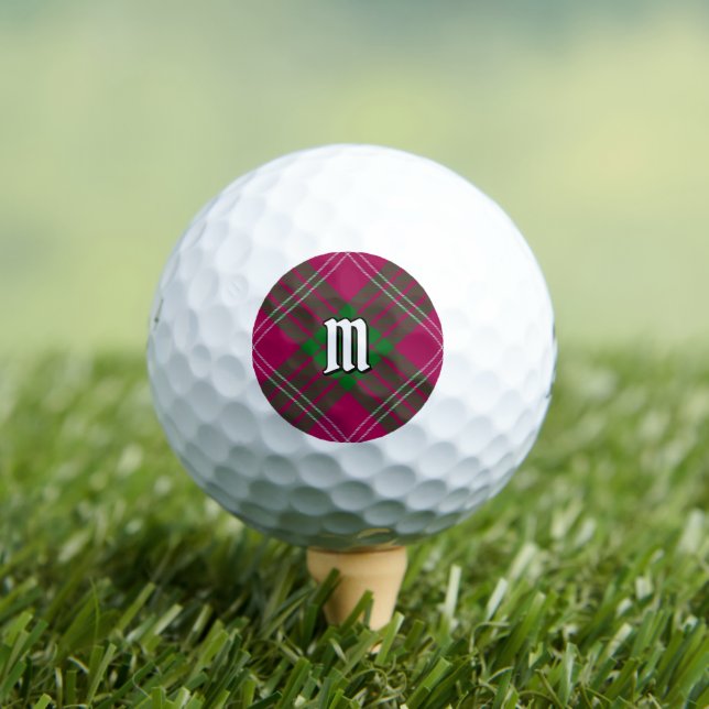 Balles De Golf Clan Crawford Tartan Golf Balls (T-shirt Insitu)