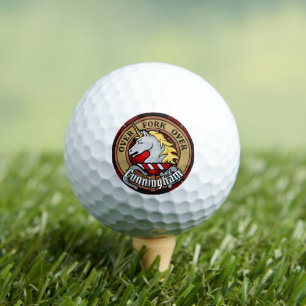 Balles De Golf Clan Cunningham Crest sur Tartan
