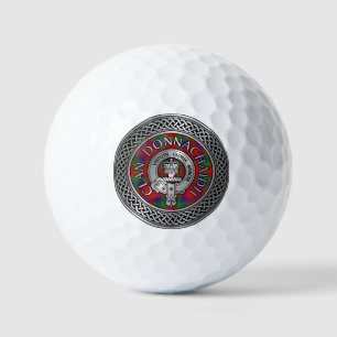 Balles De Golf Clan Donnachaidh   Robertson Crest & Tartan Knot
