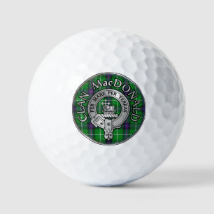 Balles De Golf Clan MacDonald Crest & Tartan