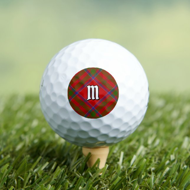 Balles De Golf Clan MacDonald de Keppoch Tartan Golf Balls (T-shirt Insitu)