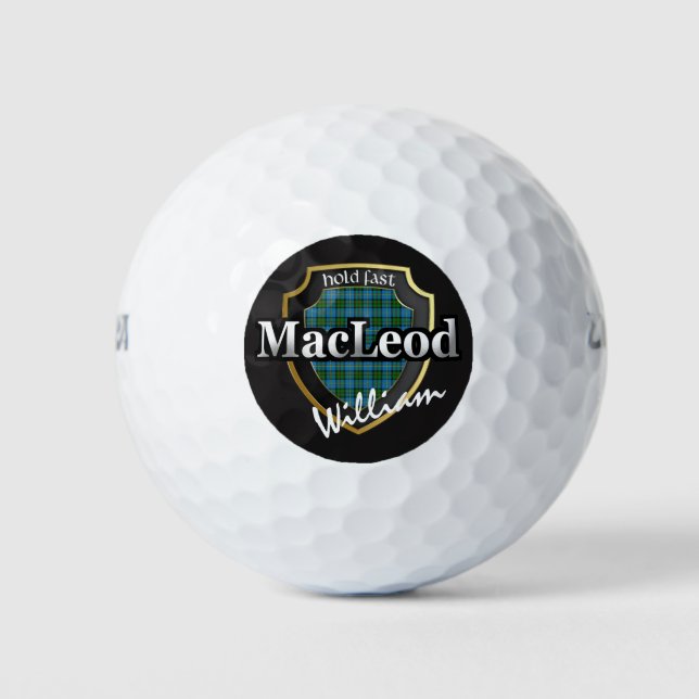 Balles De Golf Clan MacLeod de Harris Personnalisez votre nom (Devant)