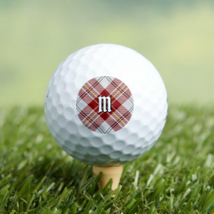 Balles De Golf Clan MacPherson Robe Rouge Tartan Golf Balls