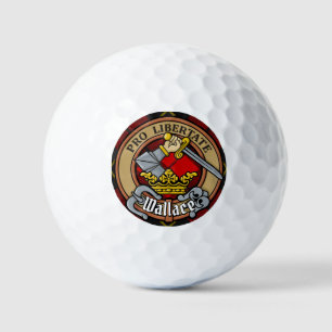 Balles De Golf Clan Wallace Crest sur Tartan