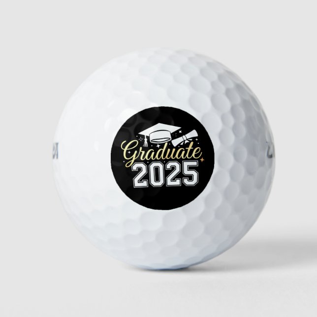 Balles De Golf Classe De Diplôme De 2025 (Devant)