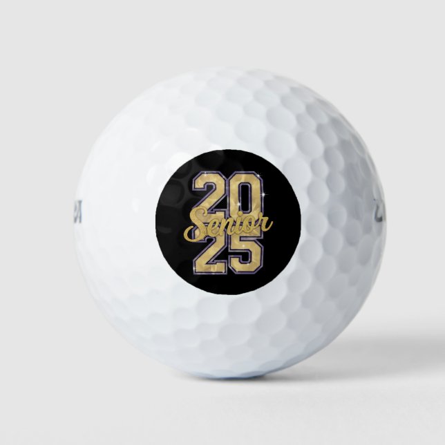 Balles De Golf Classe Supérieure De 2025 Diplôme D'Or (Devant)