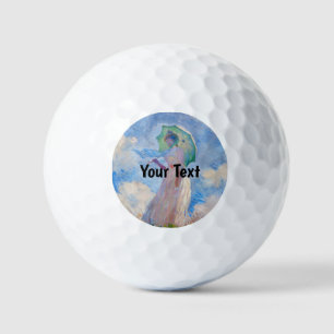 Balles De Golf Claude Monet - Femme à l'ombrelle tournée vers la