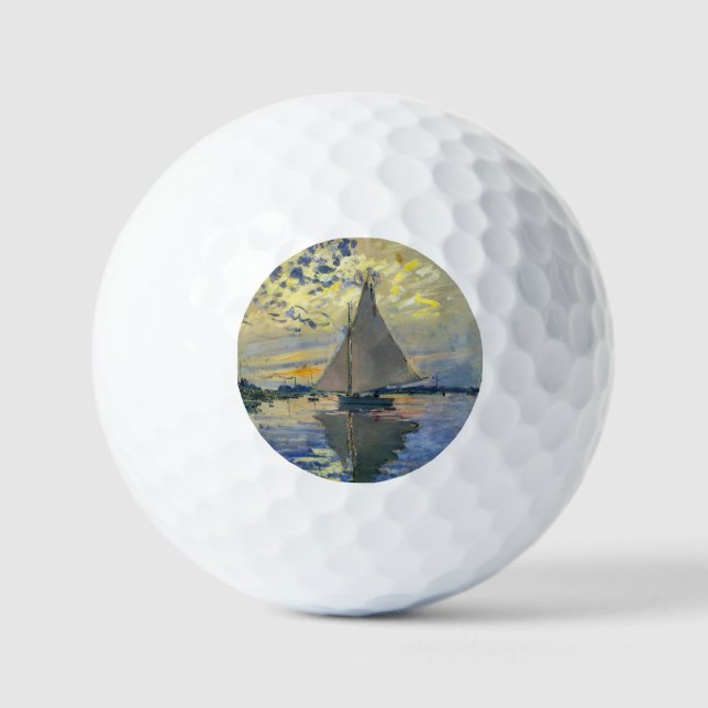 Balles De Golf Claude Monet - Voilier au Petit-Gennevilliers (Recto)