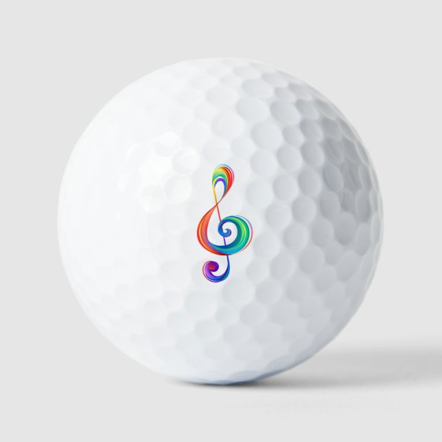 Balles De Golf Clé arc-en-ciel (Recto)