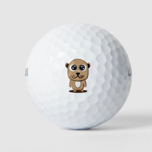 Balles De Golf Clipart de caractère mignon