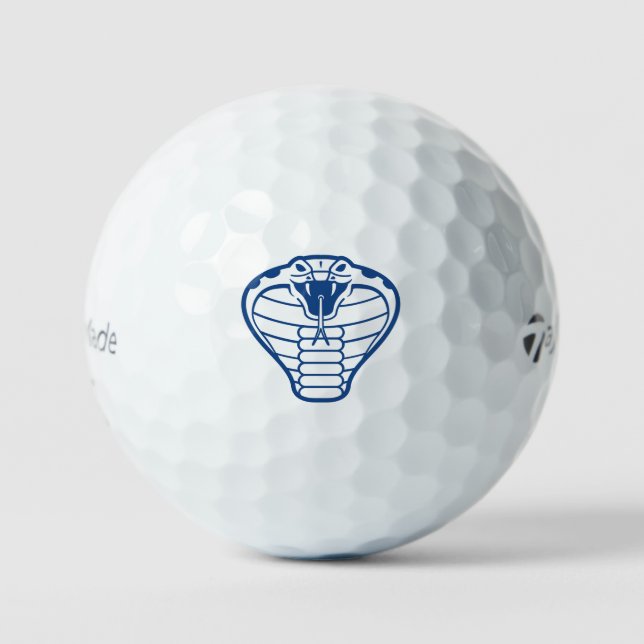 Balles De Golf Cobra Snake Blue Illustration animaux (Recto)