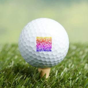 Balles De Golf Code QR coloré Scan Info Golf Balls Stamps