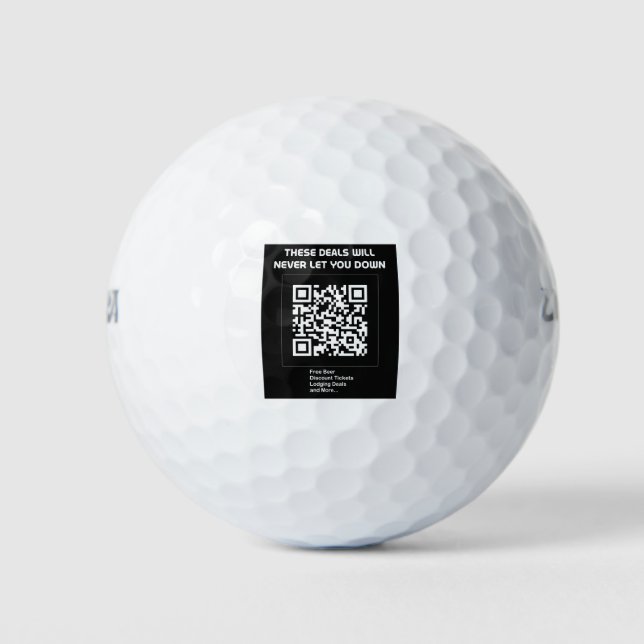 Balles De Golf Code QR de la remise (Devant)
