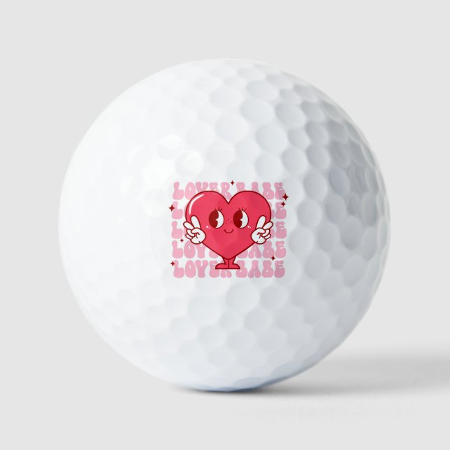 Balles De Golf Coeur de bébé mignon (Recto)