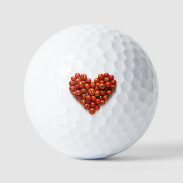 Balles De Golf Coeur de tomate (Recto)