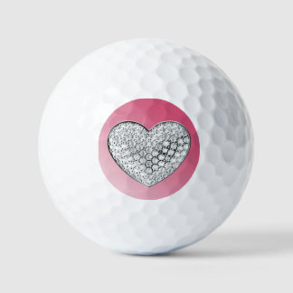 Balles De Golf Coeur diamant