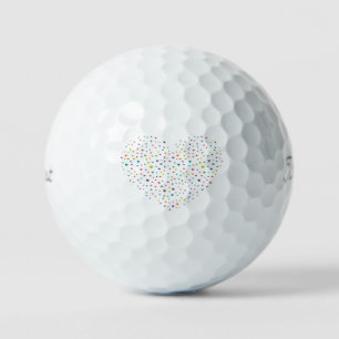 Balles De Golf Cœur et petit cœurs - Amoureaux du golf