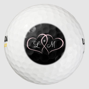 Balles De Golf Coeurs roses Boules de golf personnalisées