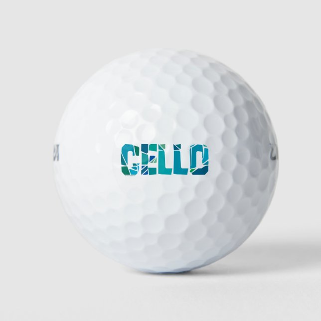 Balles De Golf Colle fissurée (Devant)