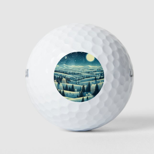 Balles De Golf Collines d'hiver (Devant)