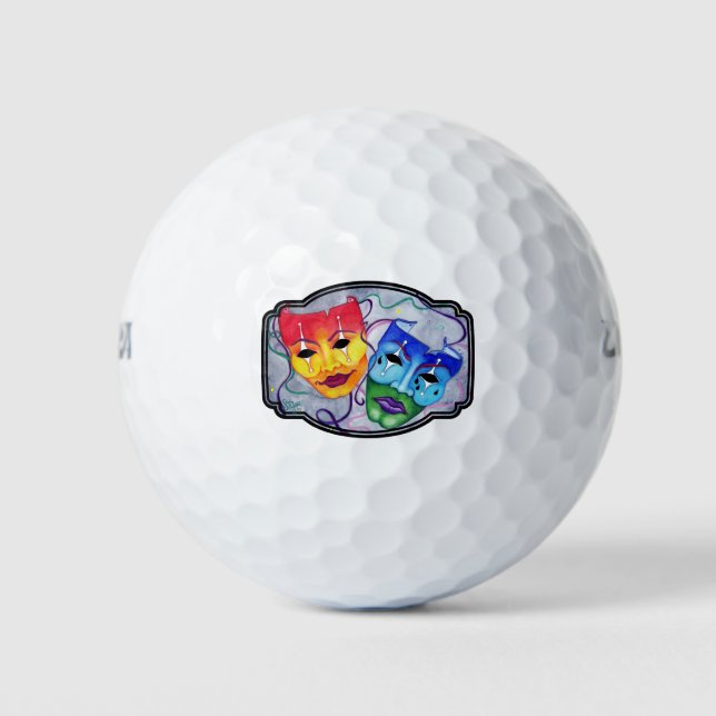 Balles De Golf Comédie et tragédie (Devant)