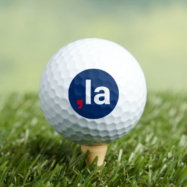 Balles De Golf Comma La kamala drôle prononciation rouge blanc bl (T-shirt Insitu)