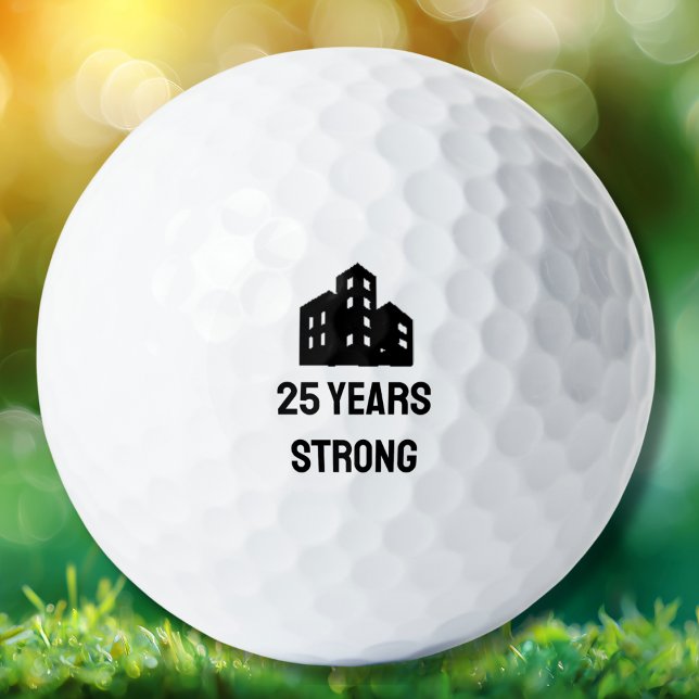 Balles De Golf Company Business Logo Celebrating # Years Custom (Créateur téléchargé)