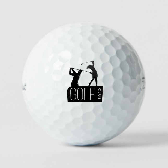 Balles De Golf  con silueta de  golfistas  (Recto)