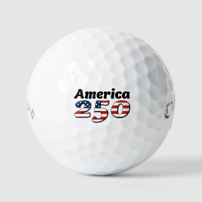 Balles De Golf Conception America 250 (Recto)