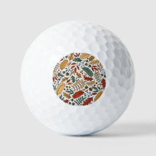 Balles De Golf Conception de Carré feuille couleur automne