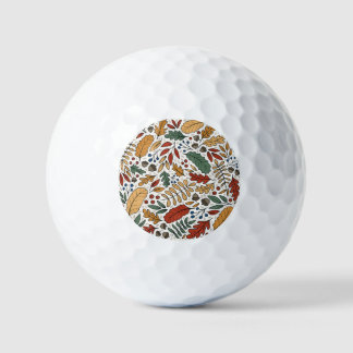 Balles De Golf Conception de Carré feuille couleur automne