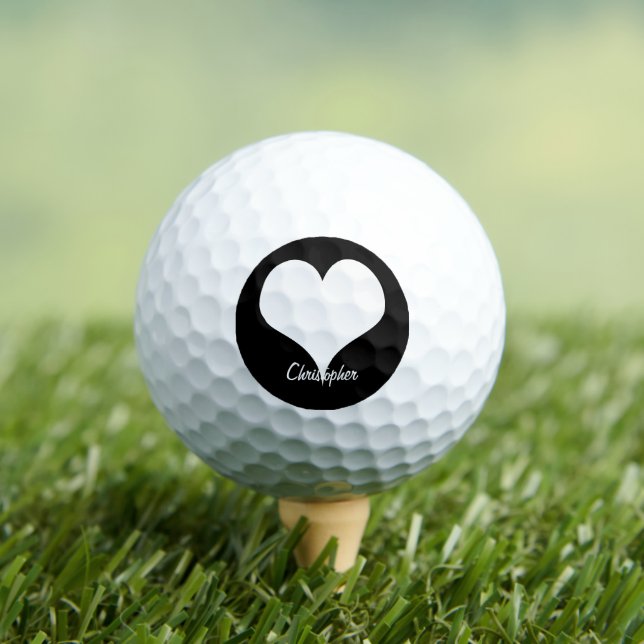 Balles De Golf Conception de cœur personnalisée (T-shirt Insitu)