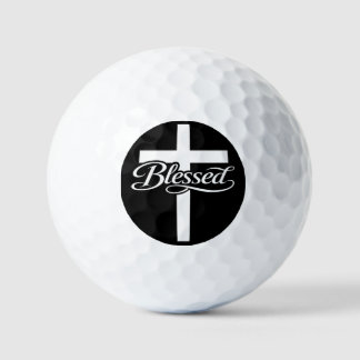 Balles De Golf Conception de foi chrétienne de croix bénie minima