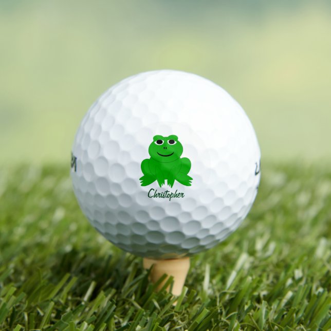 Balles De Golf Conception de grenouille personnalisée (T-shirt Insitu)