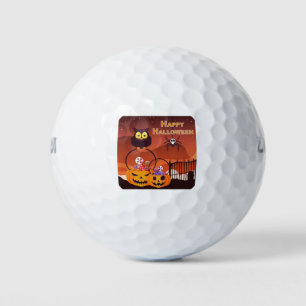 Balles De Golf Conception de Halloween très mignonne et heureuse
